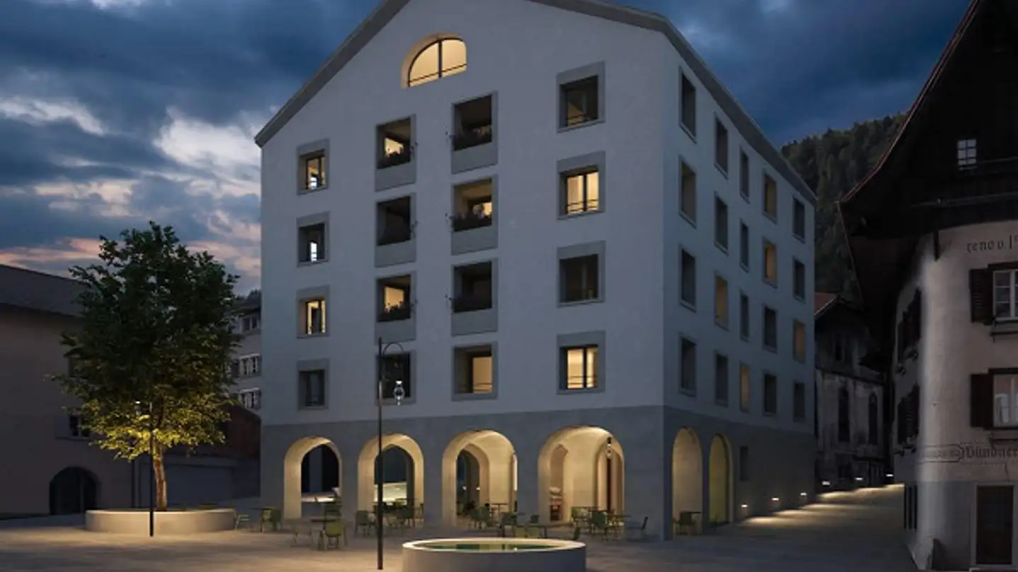 Tiefgaragenstellplatz mieten - Dorfplatz 1, 7015 Tamins