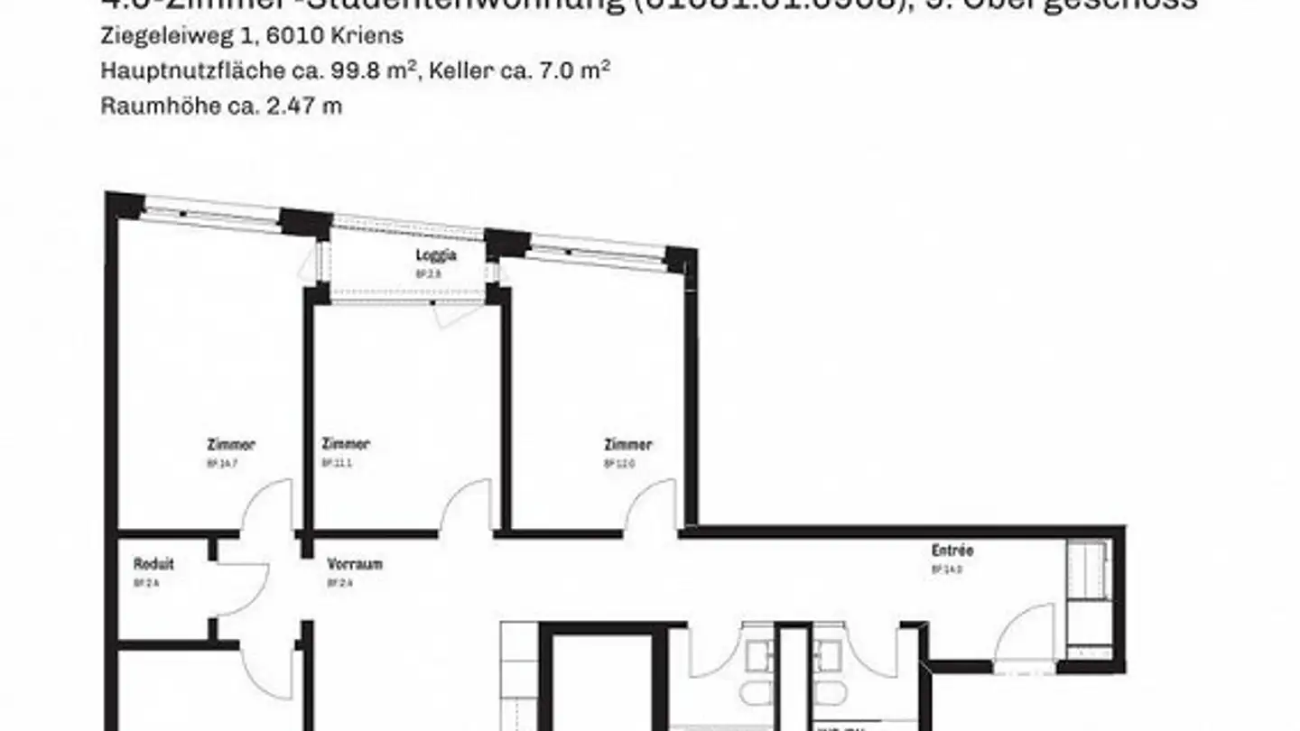 Appartamento in affitto - Ziegeleiweg 1, 6010 Kriens - Foto 2