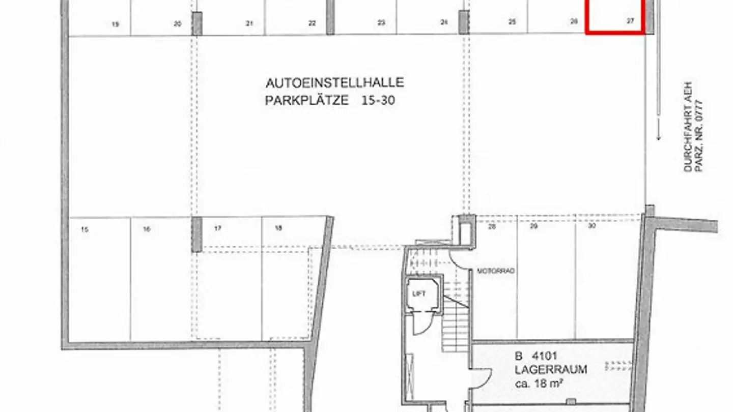 Single garage for rent - Gartenstrasse 95, 4052 Basel - Photo 3