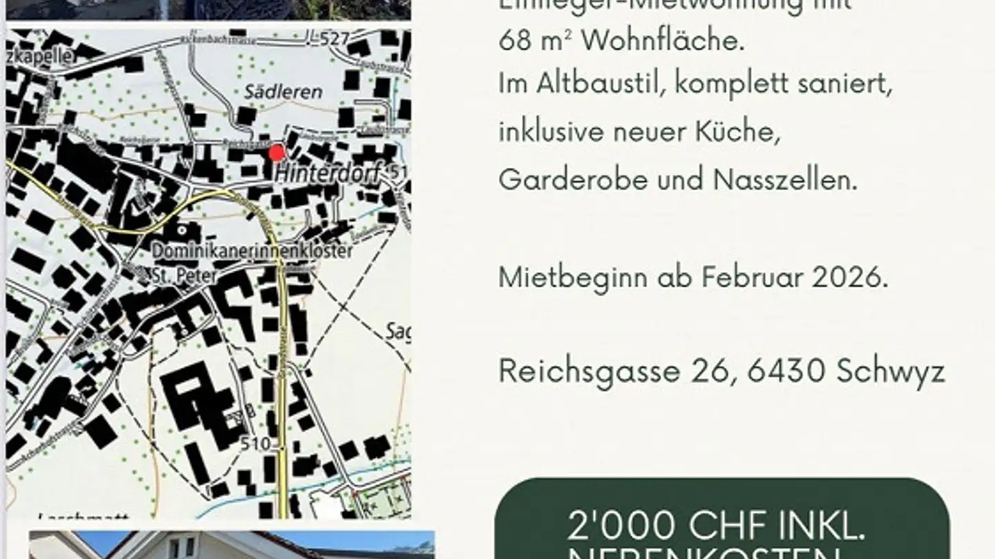Apartment for rent - Reichsgasse 26, 6430 Schwyz