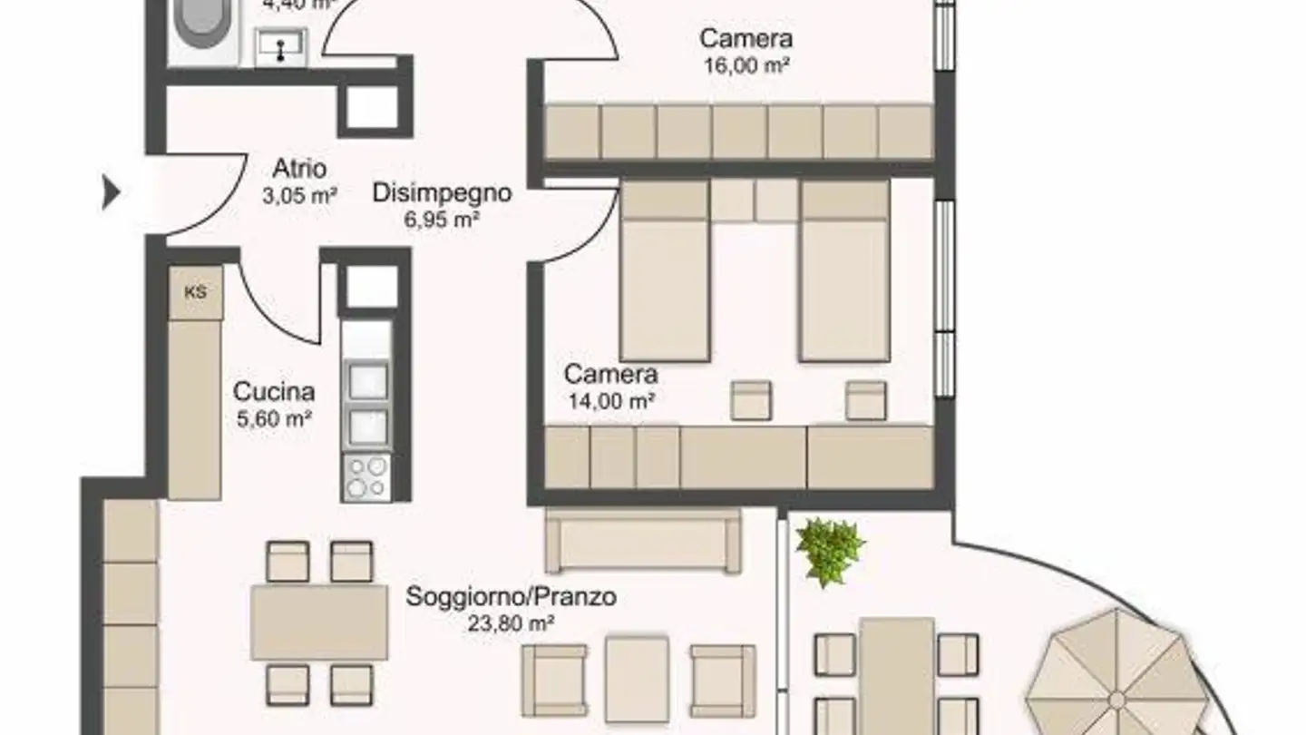 Appartamento in affitto - Via Pascuritt 1, 6834 Morbio Inferiore - Foto 2