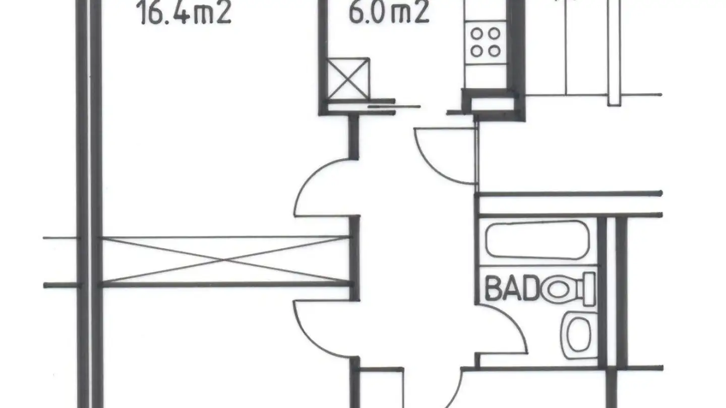 Wohnung mieten - Bruggerstrasse, 5400 Baden - Foto 3