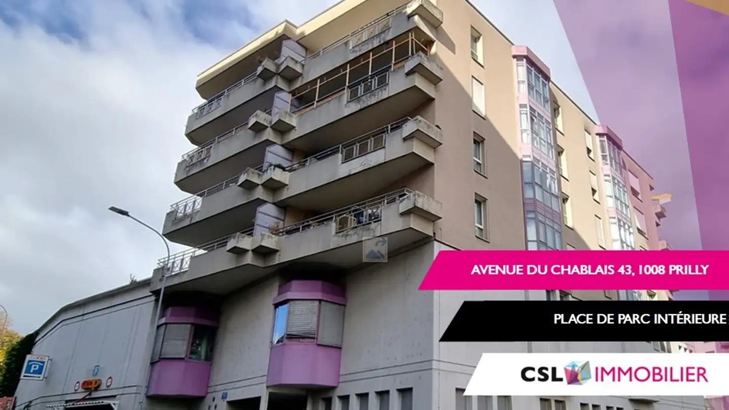 Place de parking souterraine à louer - Avenue Du Chablais 43, 1008 Prilly