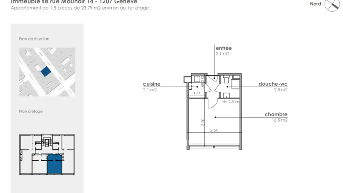 Appartement à louer - Rue Maunoir 14, 1207 Genève