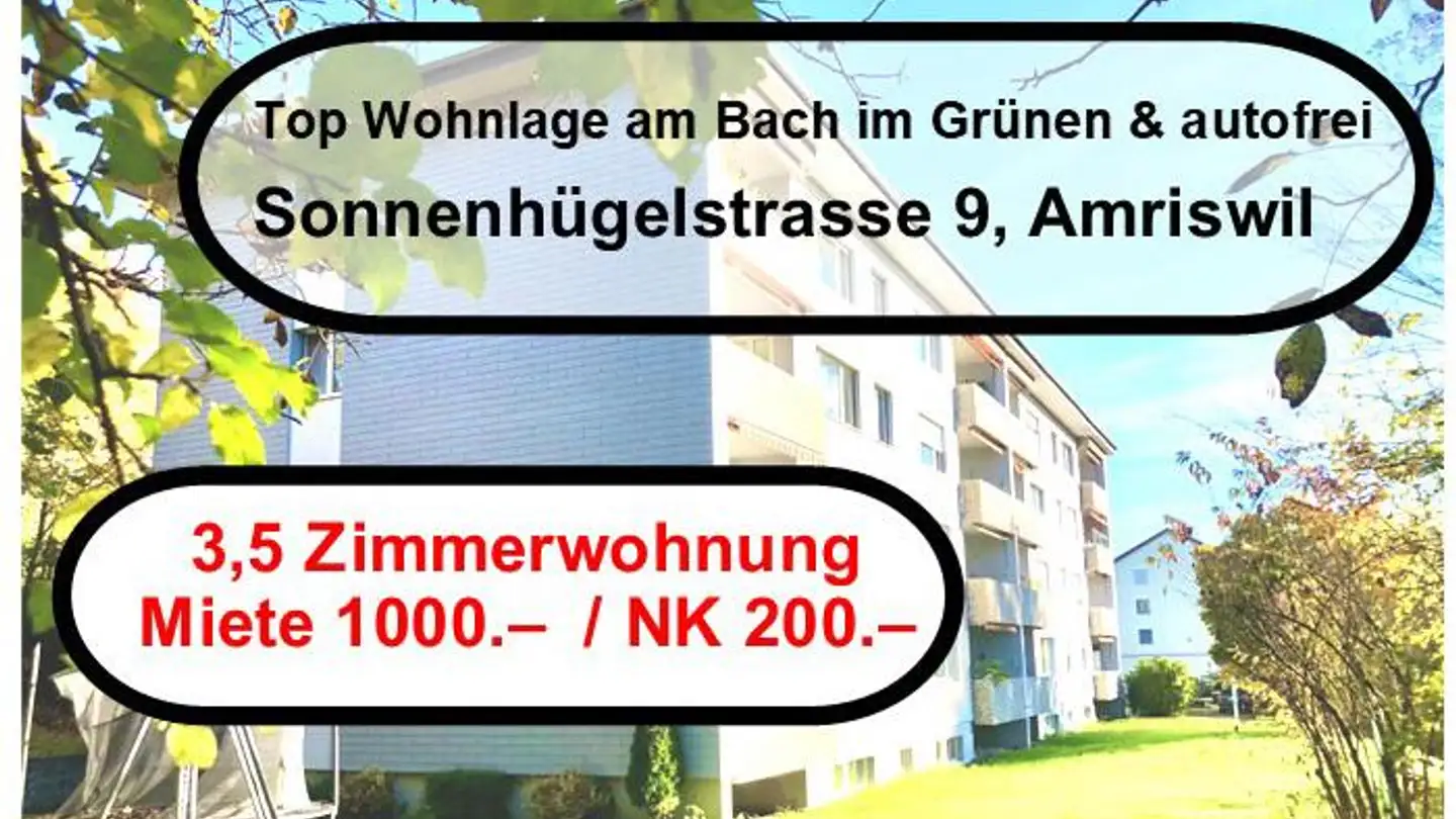 Wohnung mieten - Sonnenhügelstrasse 9, 8580 Amriswil