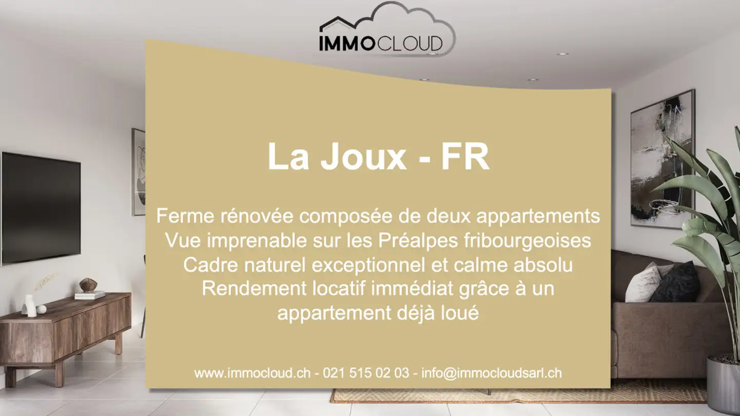 Ferme à vendre - 1697 La Joux FR