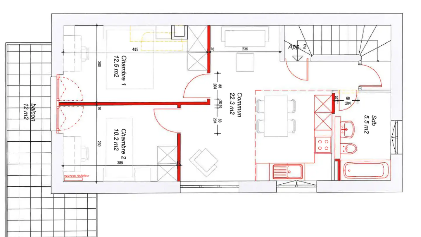 Appartement à louer - Chemin De Sur La Croix 208, 1020 Renens VD - Photo 4