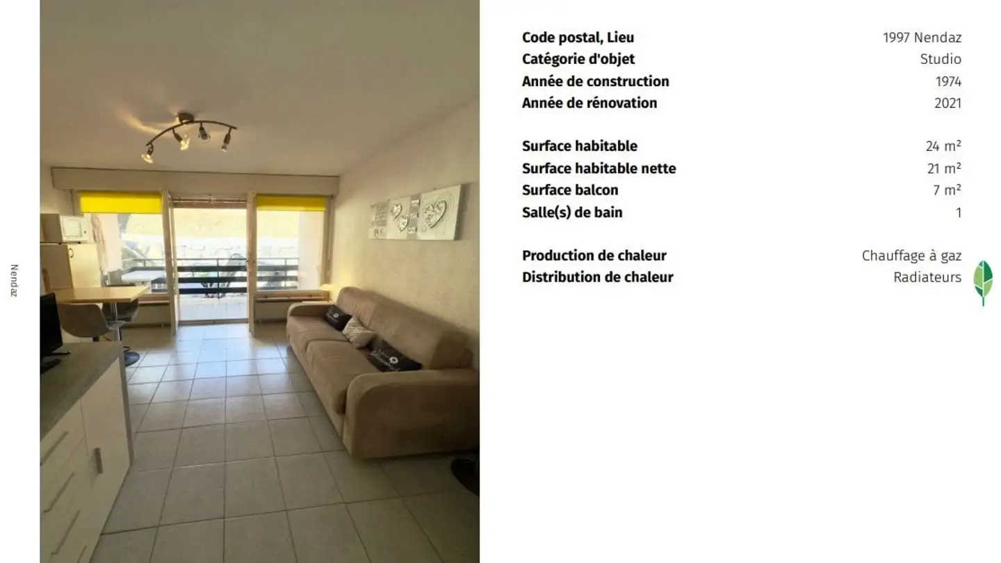 Wohnung mieten - Chemin de Prameirâ, 1997 Haute-Nendaz - Foto 3