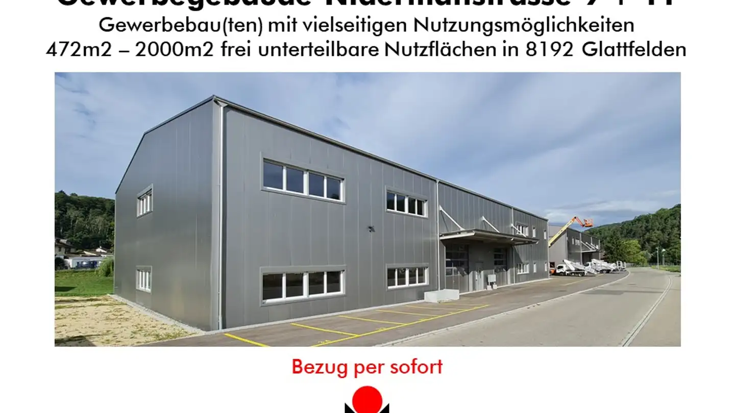 Commercial à louer - Nidermattstrasse 9, 8192 Glattfelden