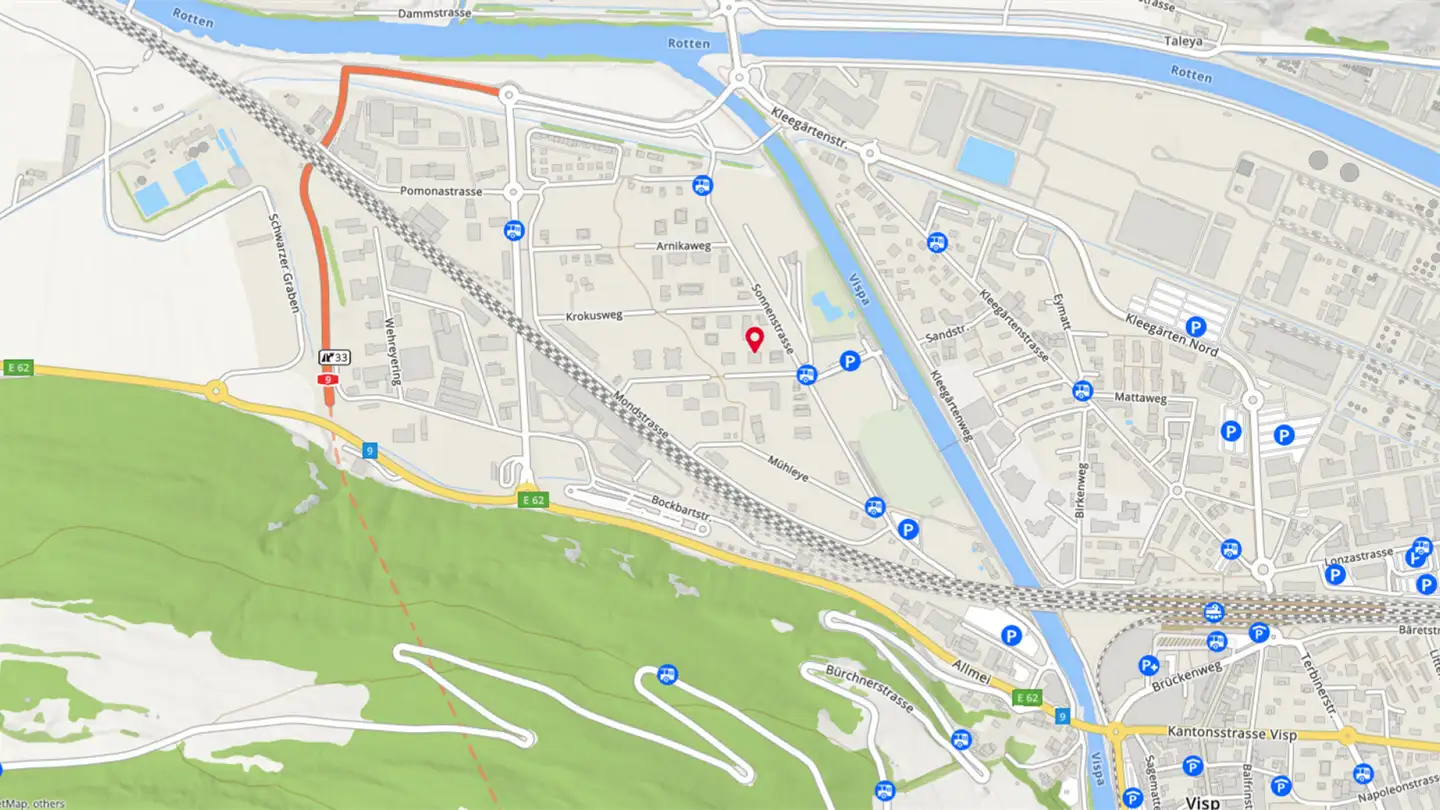 Parcheggio esterno in affitto - Nelkenweg 4, 3930 Visp - Photo 4