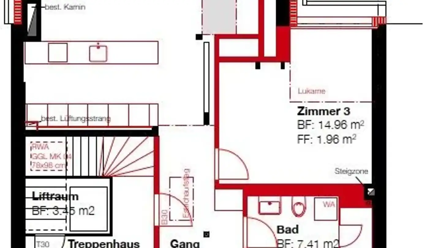 Attic flat for rent - Ringstrasse 2a, 4600 Olten - Photo 4