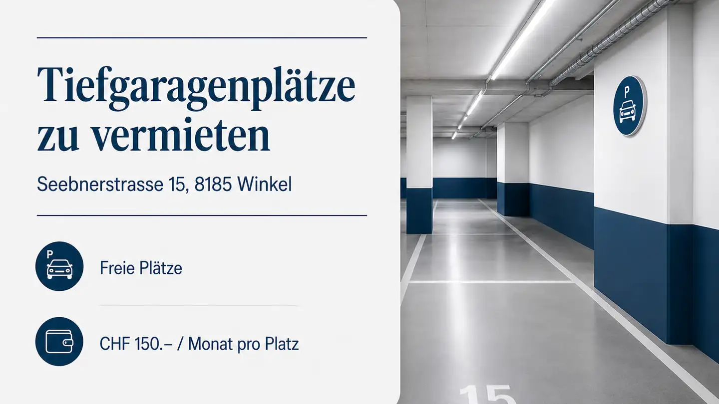 Outdoor parking space for rent - Seebnerstrasse 15, 8185 Winkel