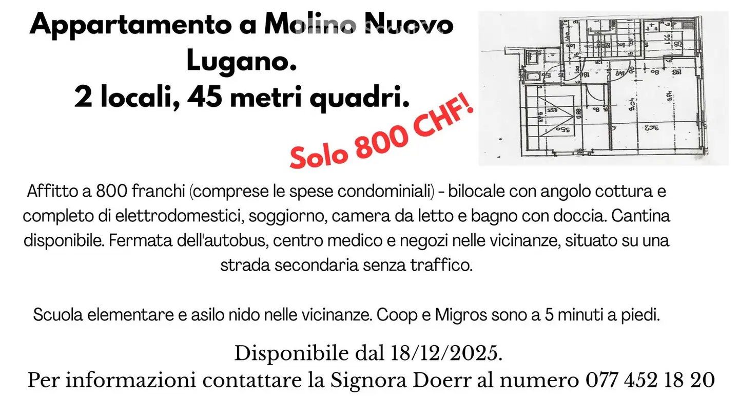 Apartment for rent - Via Del Canvetto 2, 6900 Lugano