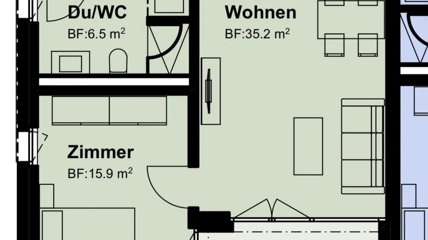 Wohnung mieten - Bahnhofstrasse 89, 8500 Frauenfeld - Foto 3