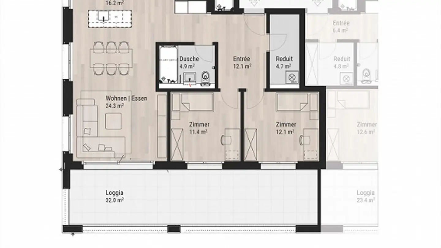 Wohnung mieten - Dorfstrasse 22, 6262 Langnau b. Reiden