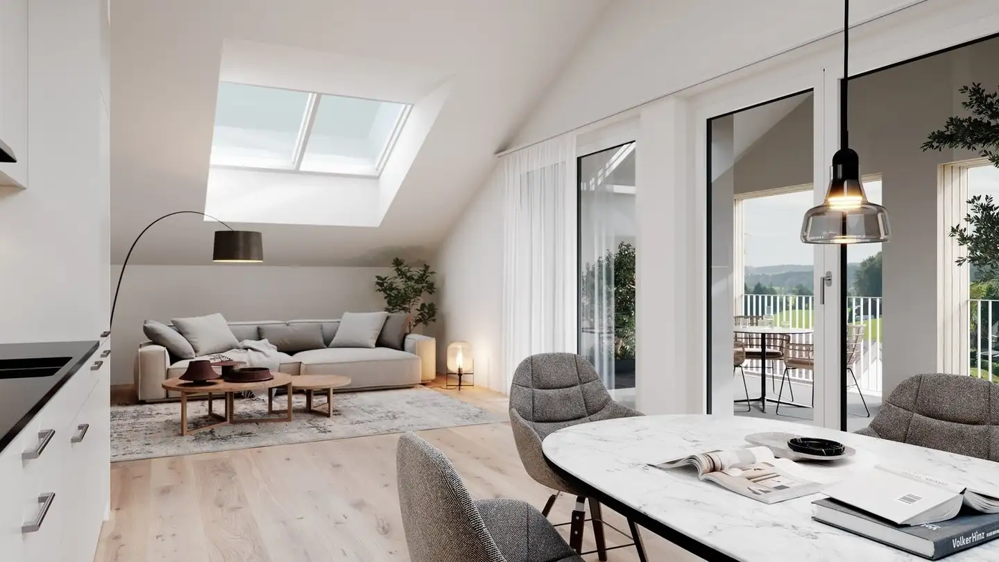 Dachgeschosswohnung mieten - Chratzernstrasse 2d, 4803 Vordemwald