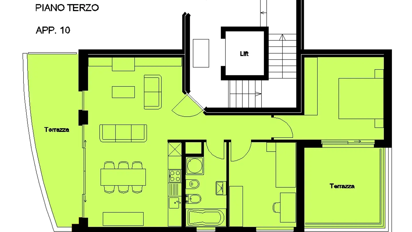 Penthouse mieten - Via Cantonale 12, 6855 Stabio