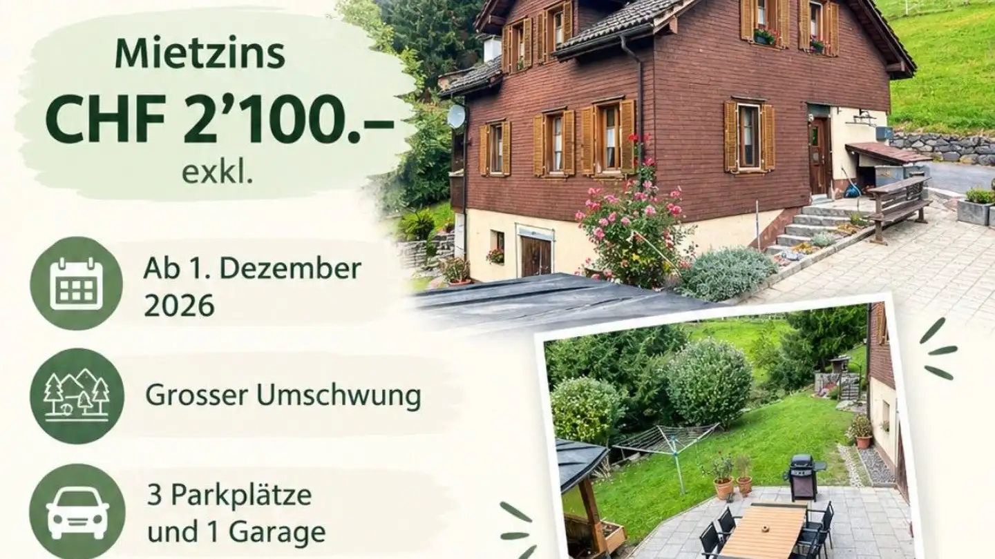 Einfamilienhaus mieten - 8880 Walenstadt