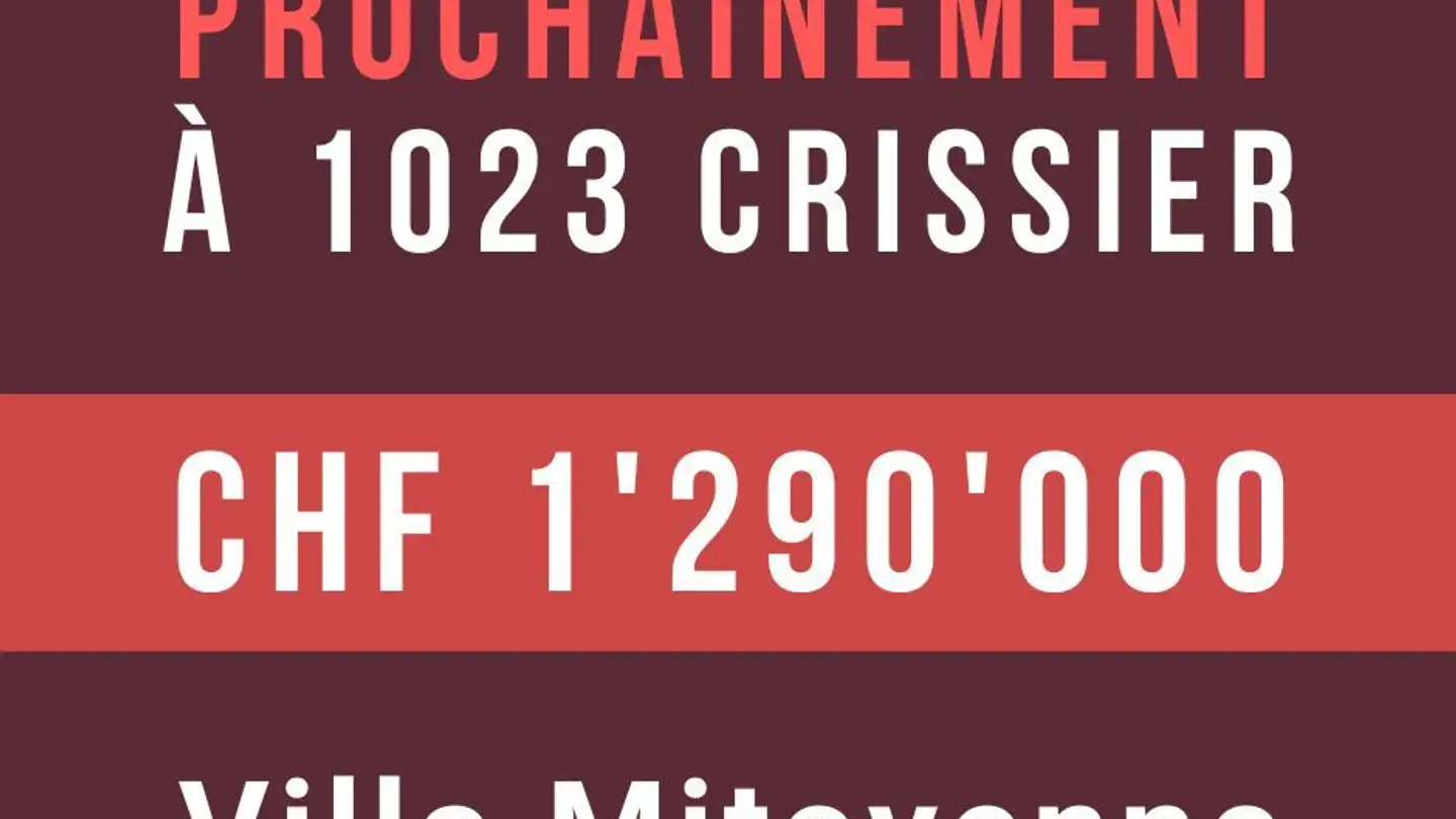 Doppelhaushälfte kaufen - 1023 Crissier