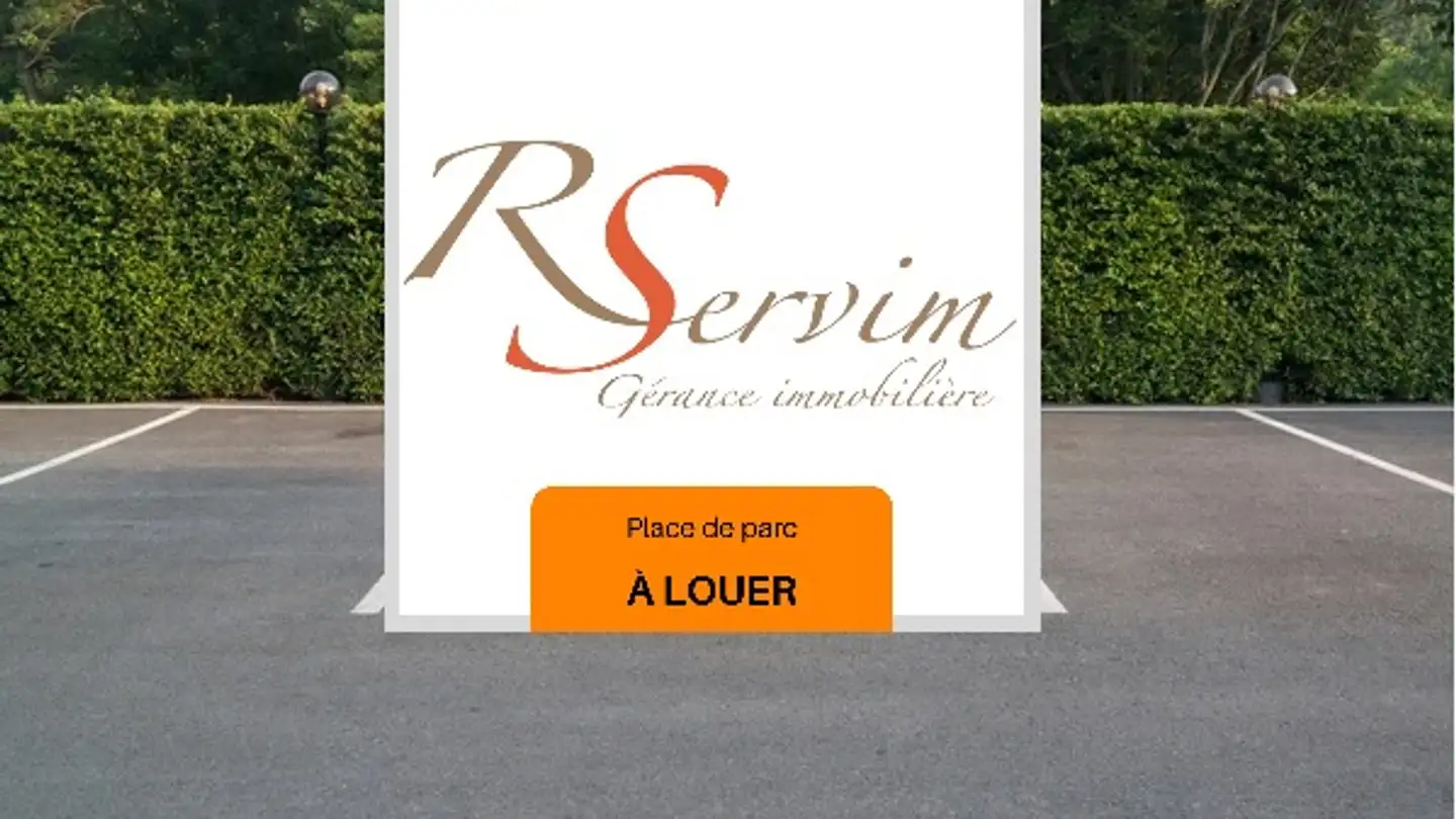 Underground parking space for rent - 1860 Aigle