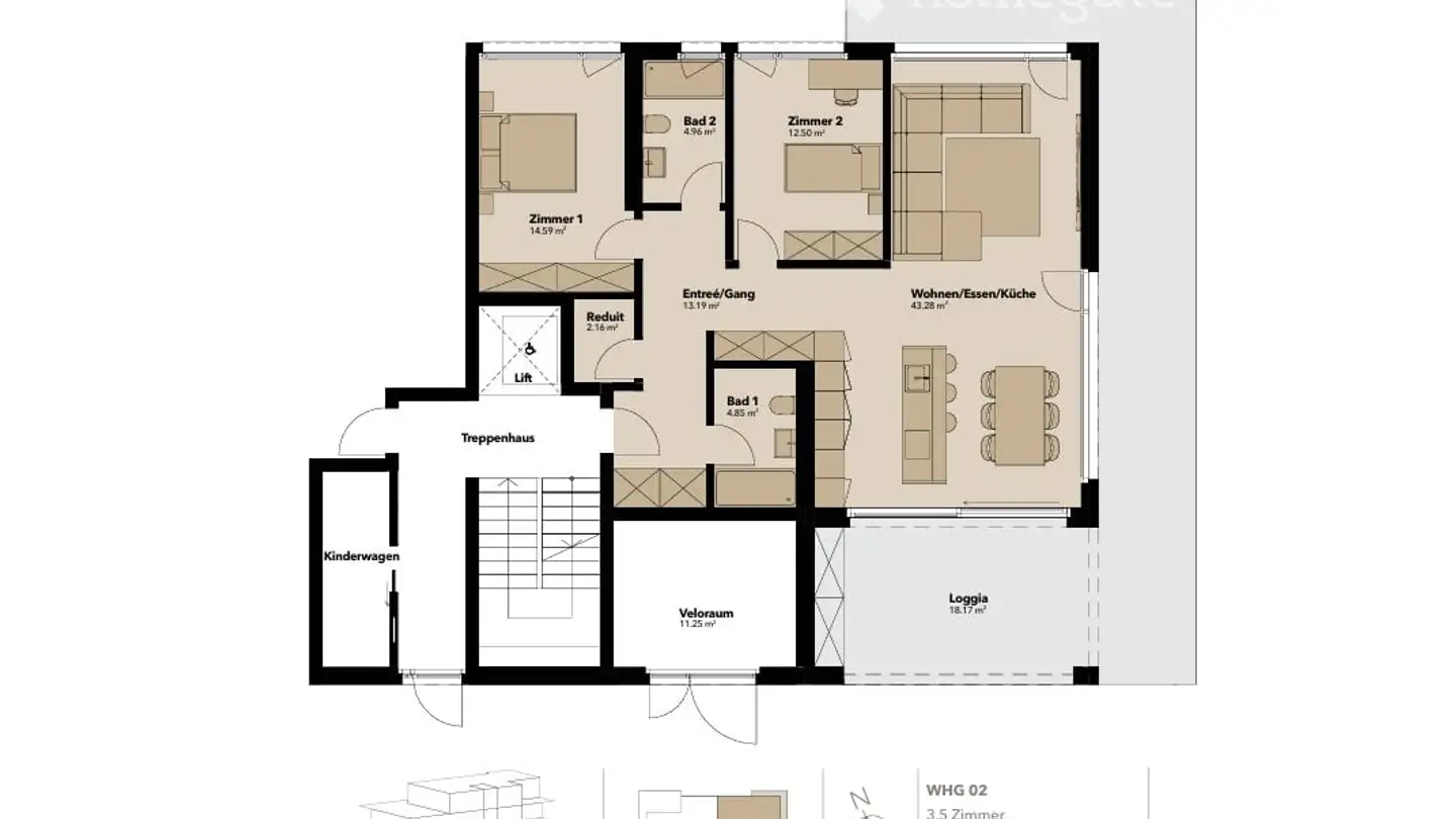 Wohnung mieten - Pilatusweg 7, 4852 Rothrist - Foto 2