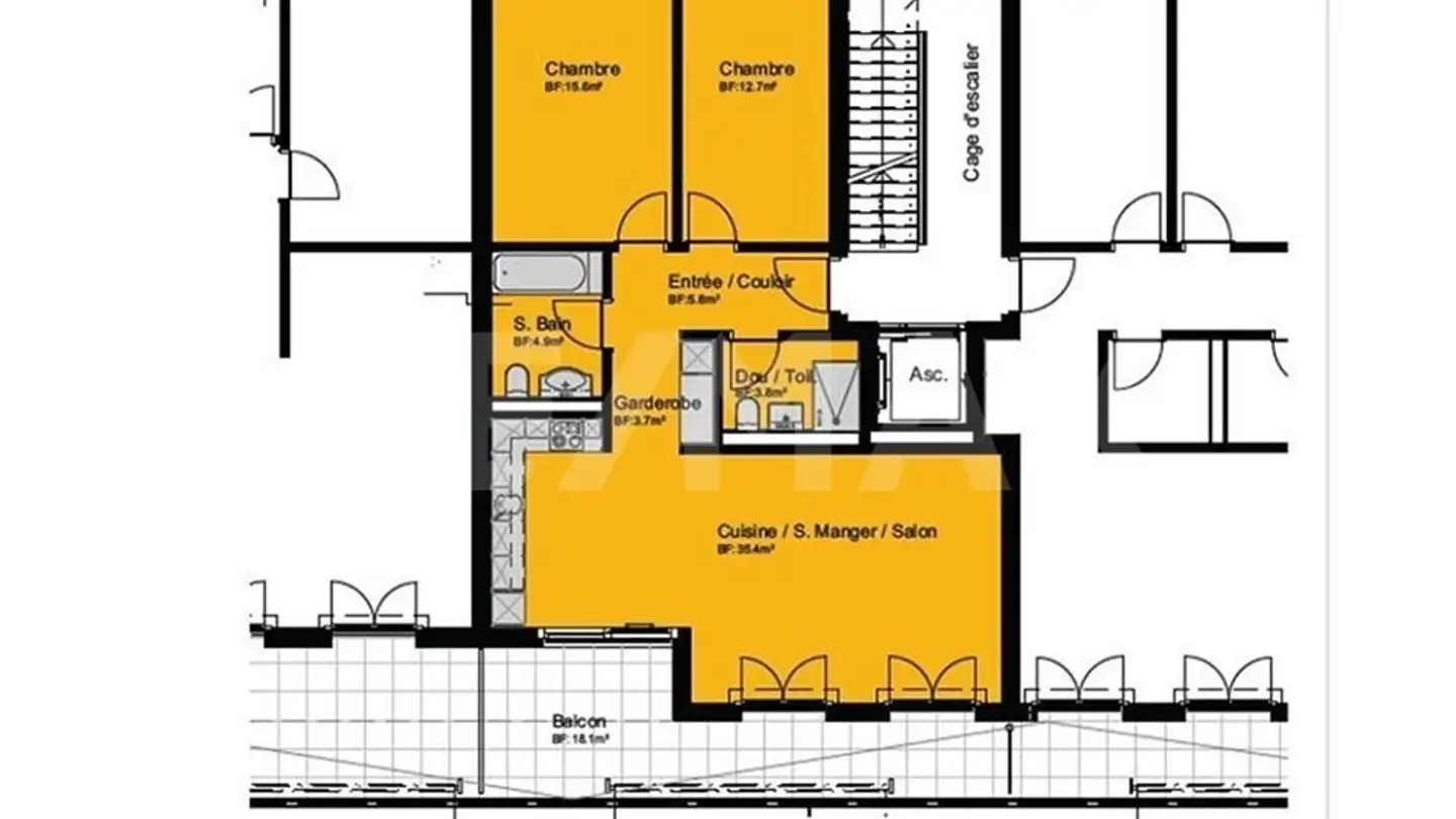 Wohnung mieten - Impasse Du Milavy 1, 1580 Avenches - Foto 3