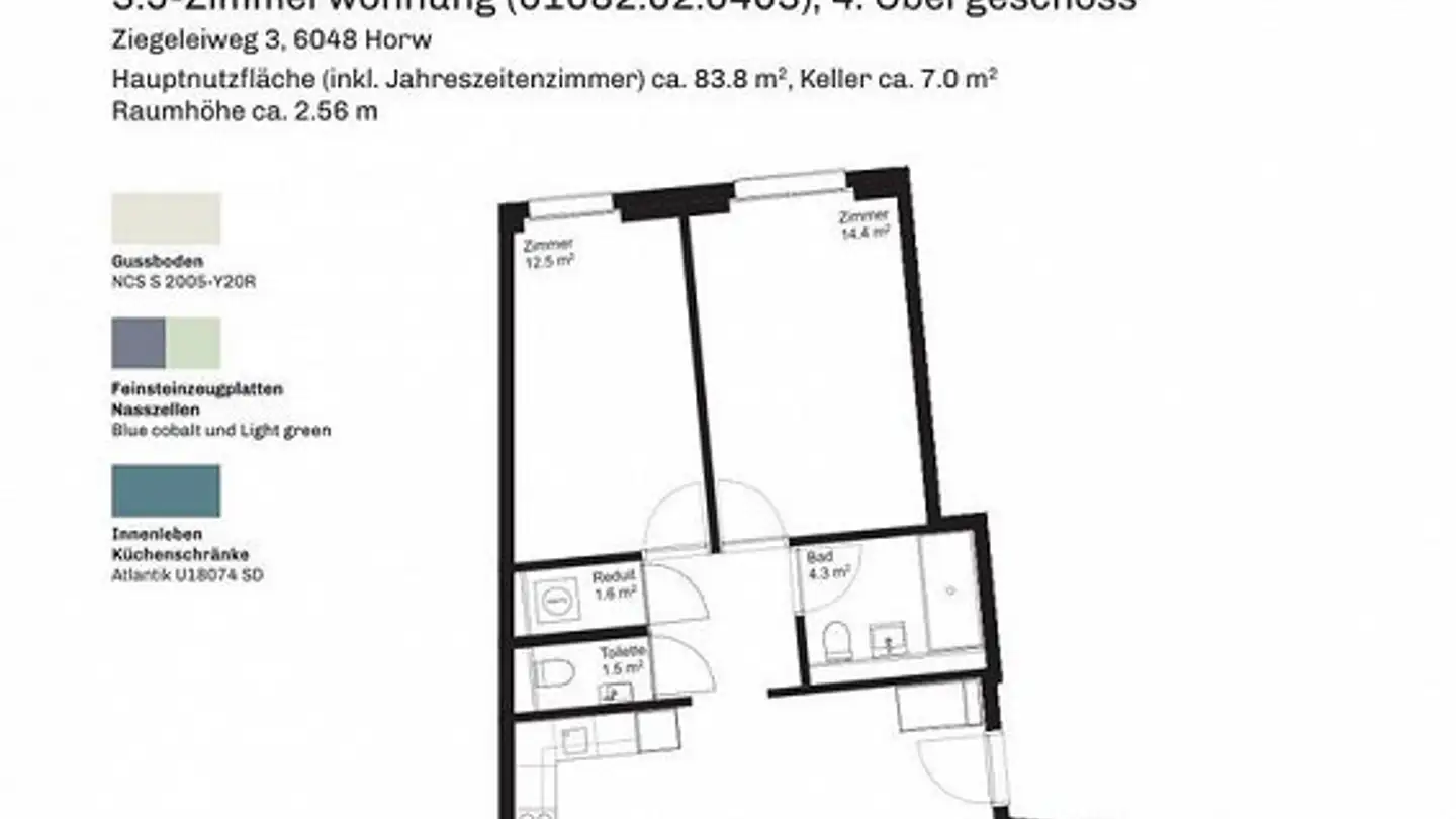 Apartment for rent - Ziegeleiweg 3, 6048 Horw - Photo 2