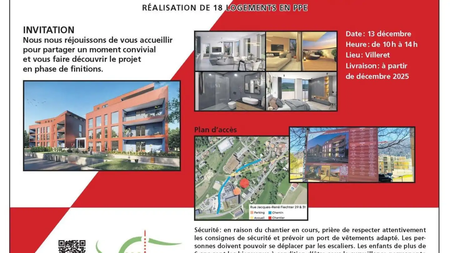 Appartement à vendre - 2613 Villeret