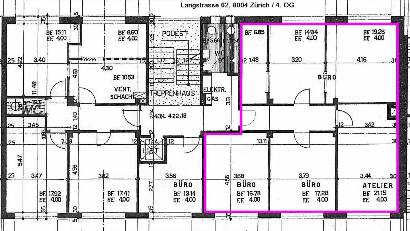 Office space for rent - Langstrasse 62, 8004 Zürich