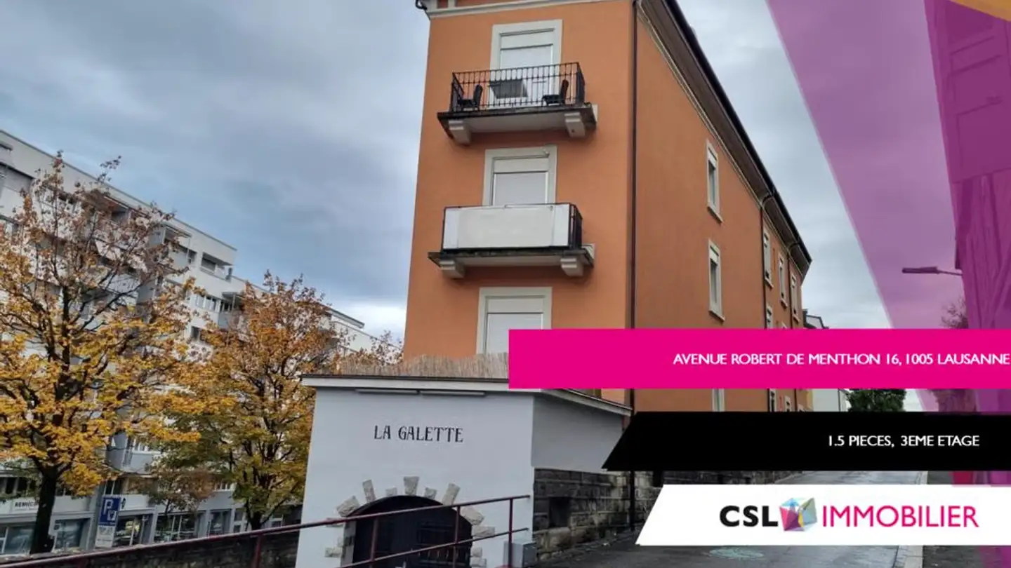 Wohnung mieten - Avenue Menthon 16, 1005 Lausanne
