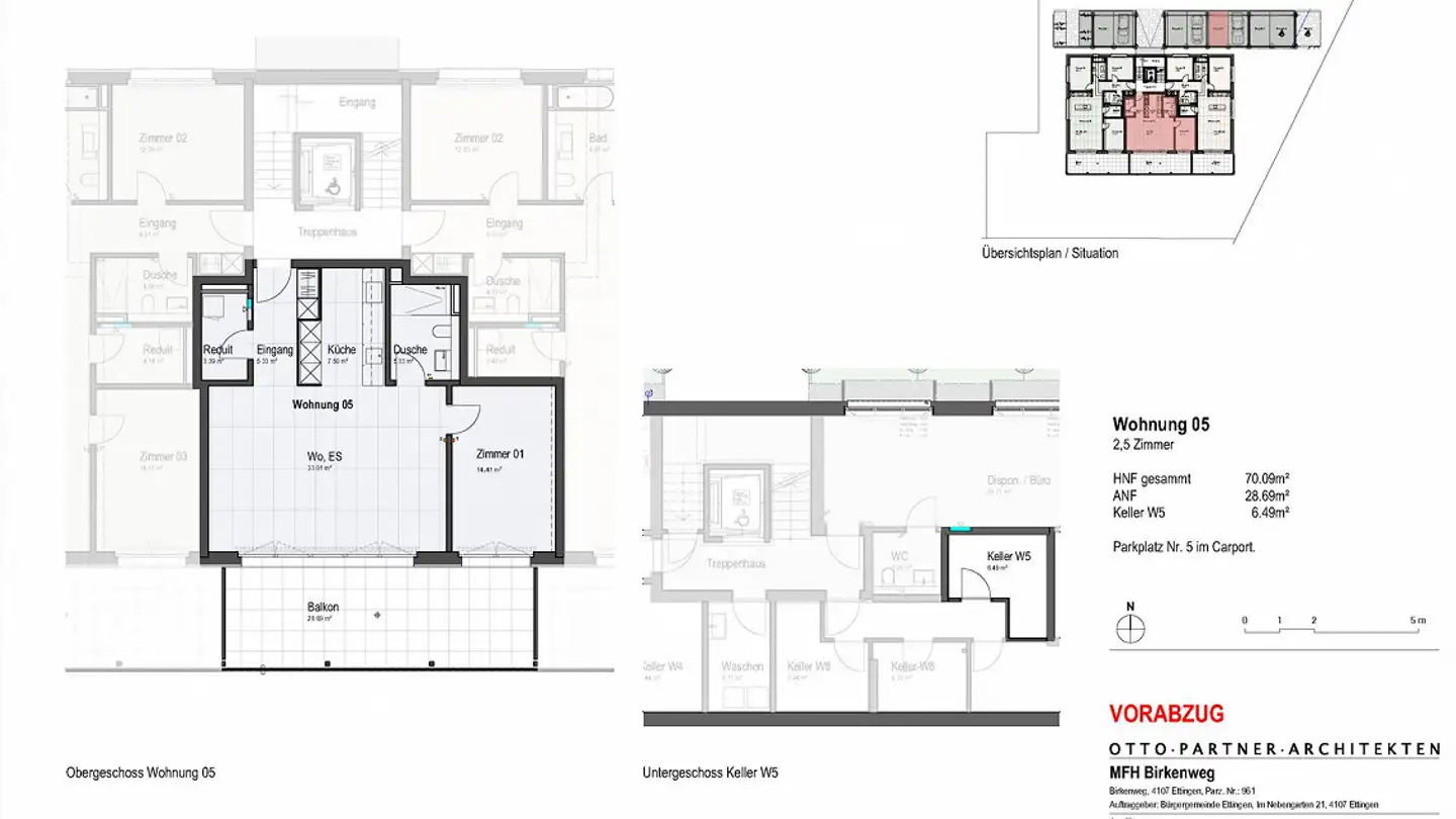 Wohnung mieten - Birkenweg 1, 4107 Ettingen - Foto 4