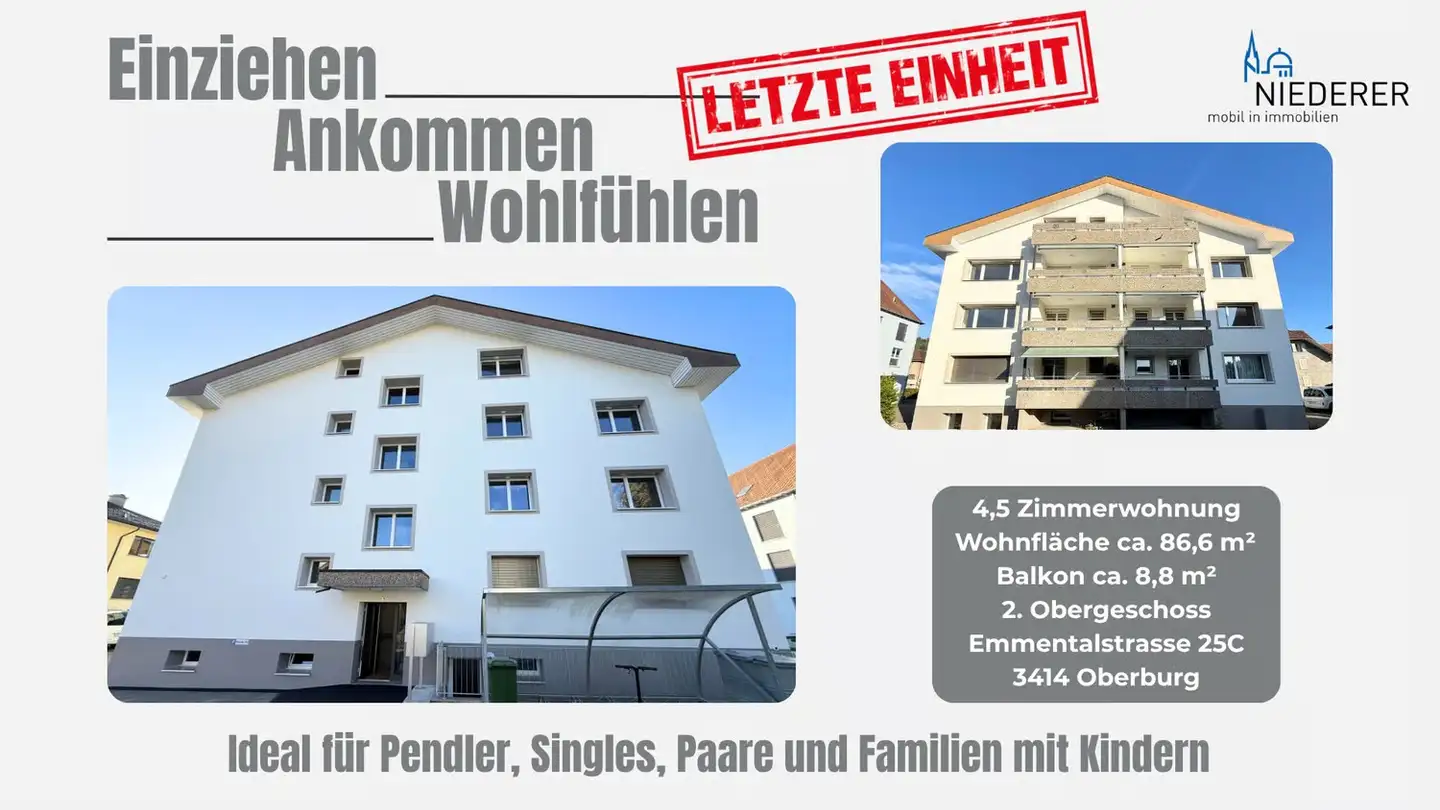 Wohnung mieten - Emmentalstrasse 25, 3414 Oberburg