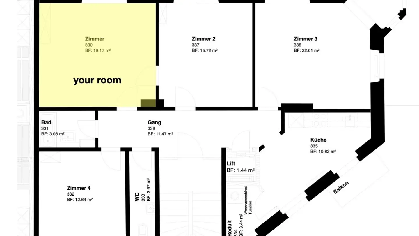 Single room for rent - Edisonstrasse 5, 8050 Zürich - Photo 2