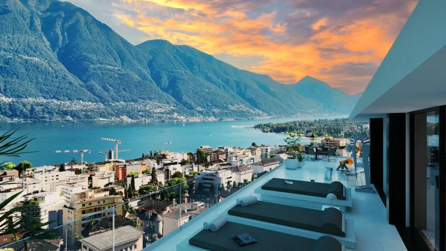 Attique à vendre - Via Delle Vigne, 6648 Minusio