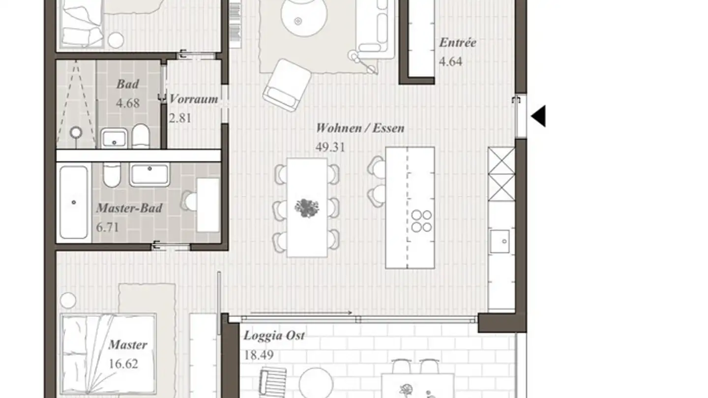 Wohnung mieten - Brunnmattstrasse 5d, 5600 Lenzburg - Foto 3