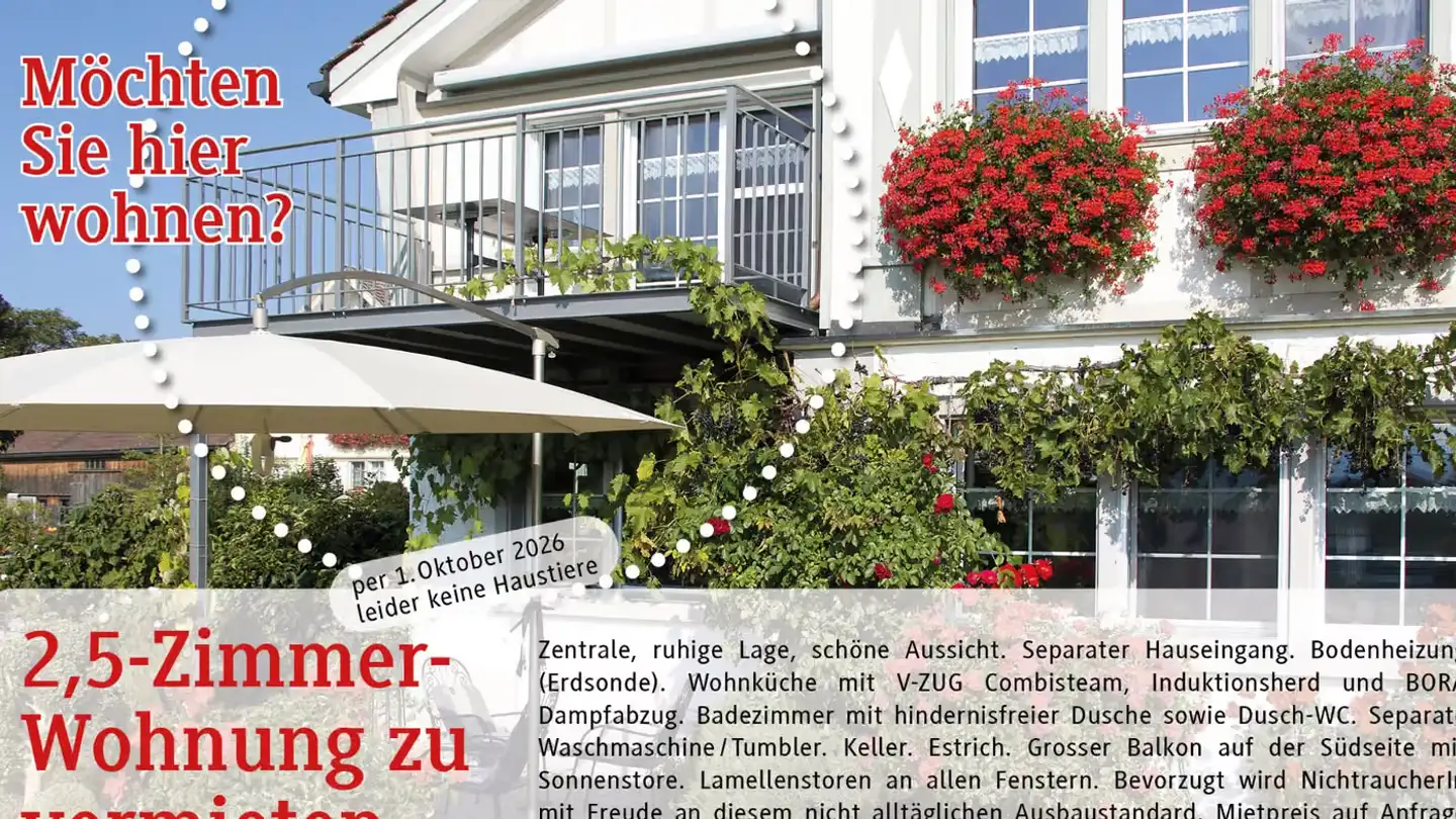 Wohnung mieten - Dorf 2, 9063 Stein AR