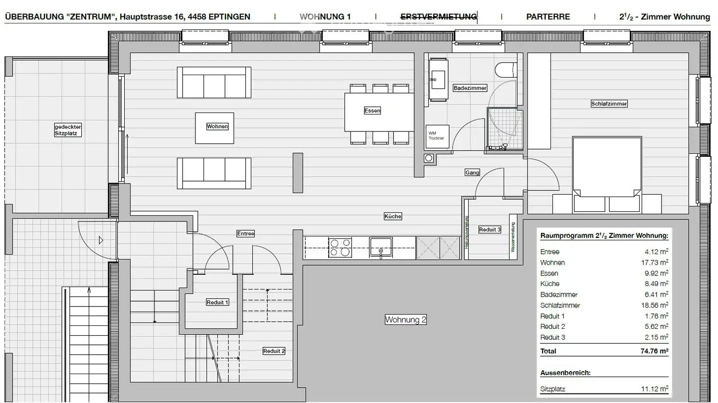 Apartment for rent - Hauptstrasse 16, 4458 Eptingen - Photo 4