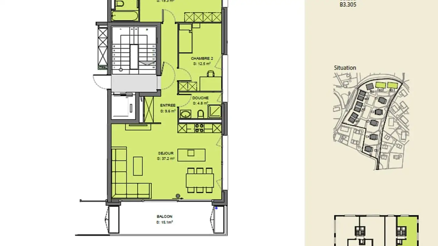 Appartamento in affitto - Chemin De Grandchamp 16, 1806 St-Légier-La Chiésaz - Photo 2