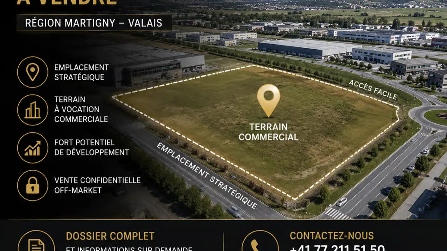 Constructible plot for sale - 1870 Monthey