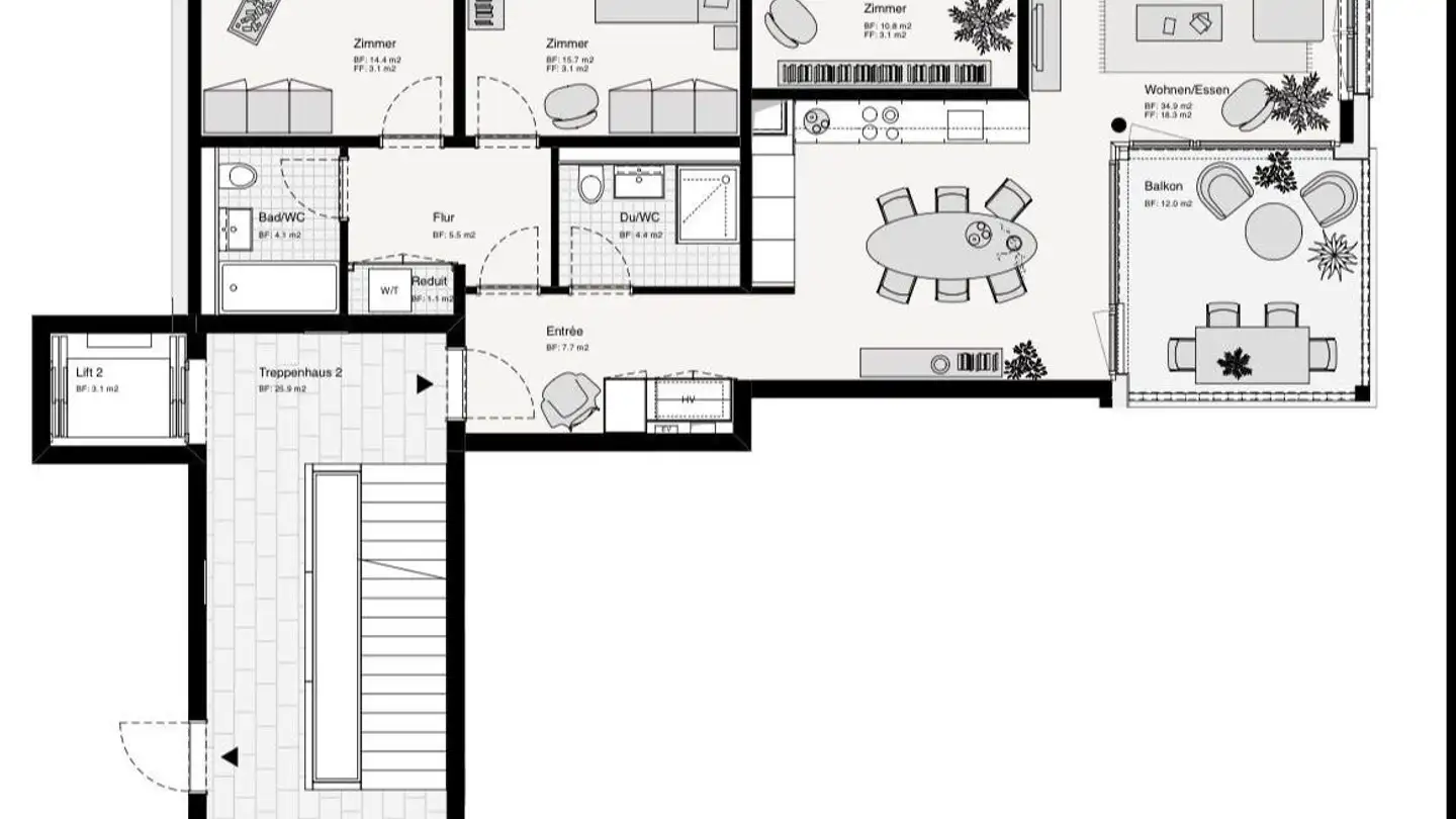 Wohnung mieten - Chamerstrasse 68, 6300 Zug