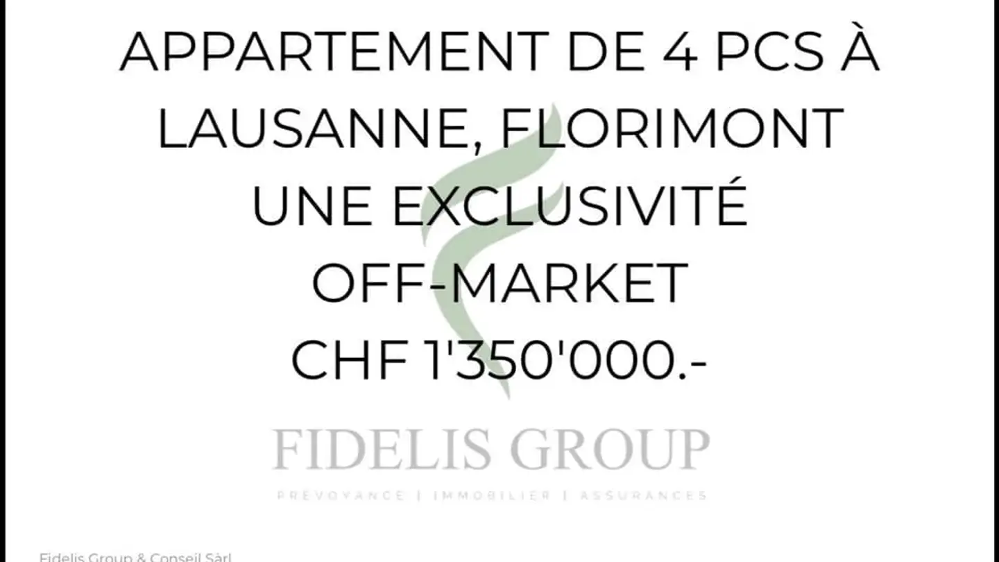 Apartment for sale - 1006 Lausanne