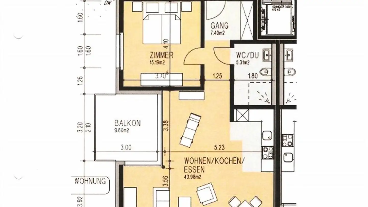 Wohnung mieten - Kurmattstrasse 2, 3184 Wünnewil - Foto 3