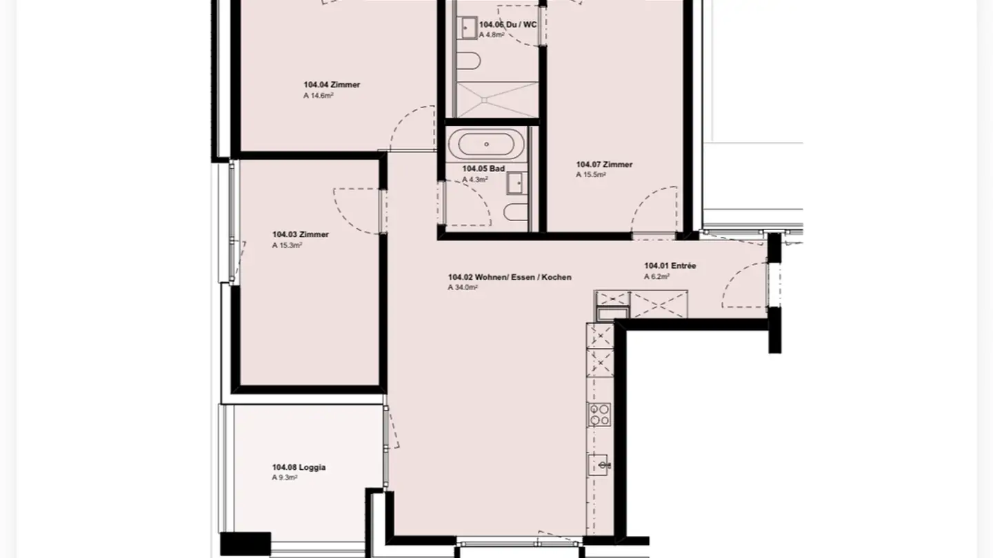 Appartement à louer - Kreuzstrasse 7, 8610 Uster - Photo 3