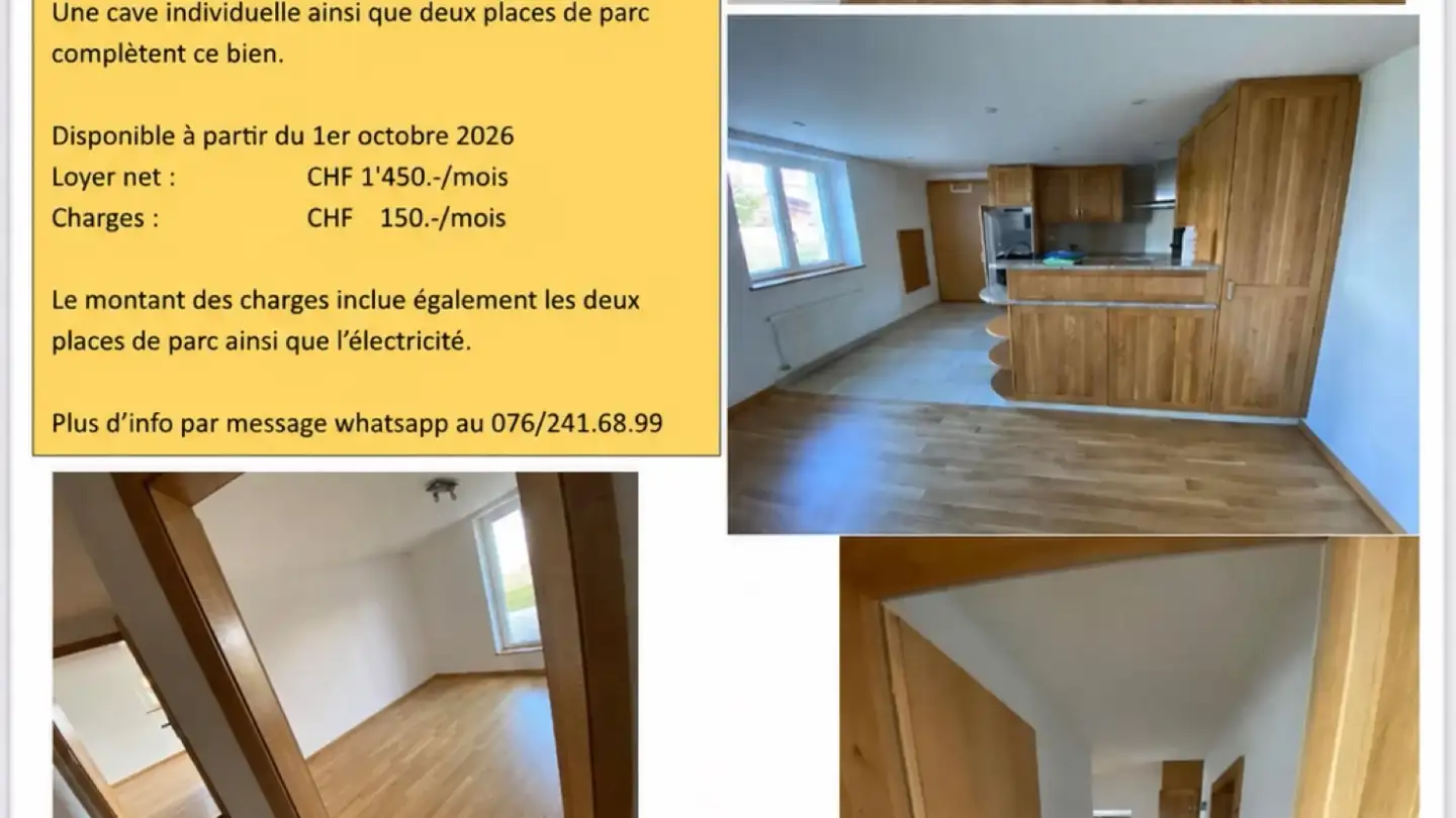 Apartment for rent - Impasse Du Château 5, 1686 Grangettes-près-Romont