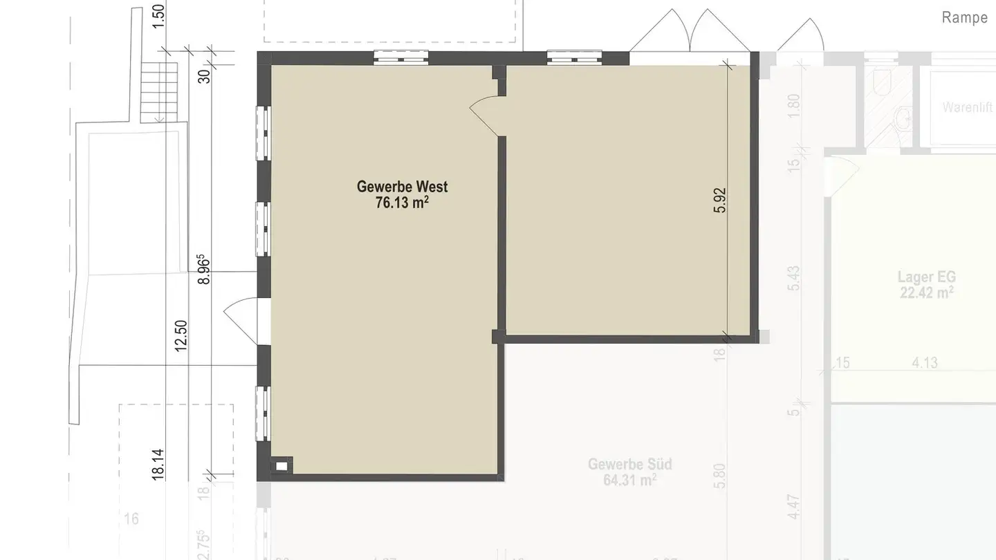 Gewerbe mieten - Huobstrasse 4, 6045 Meggen - Foto 2