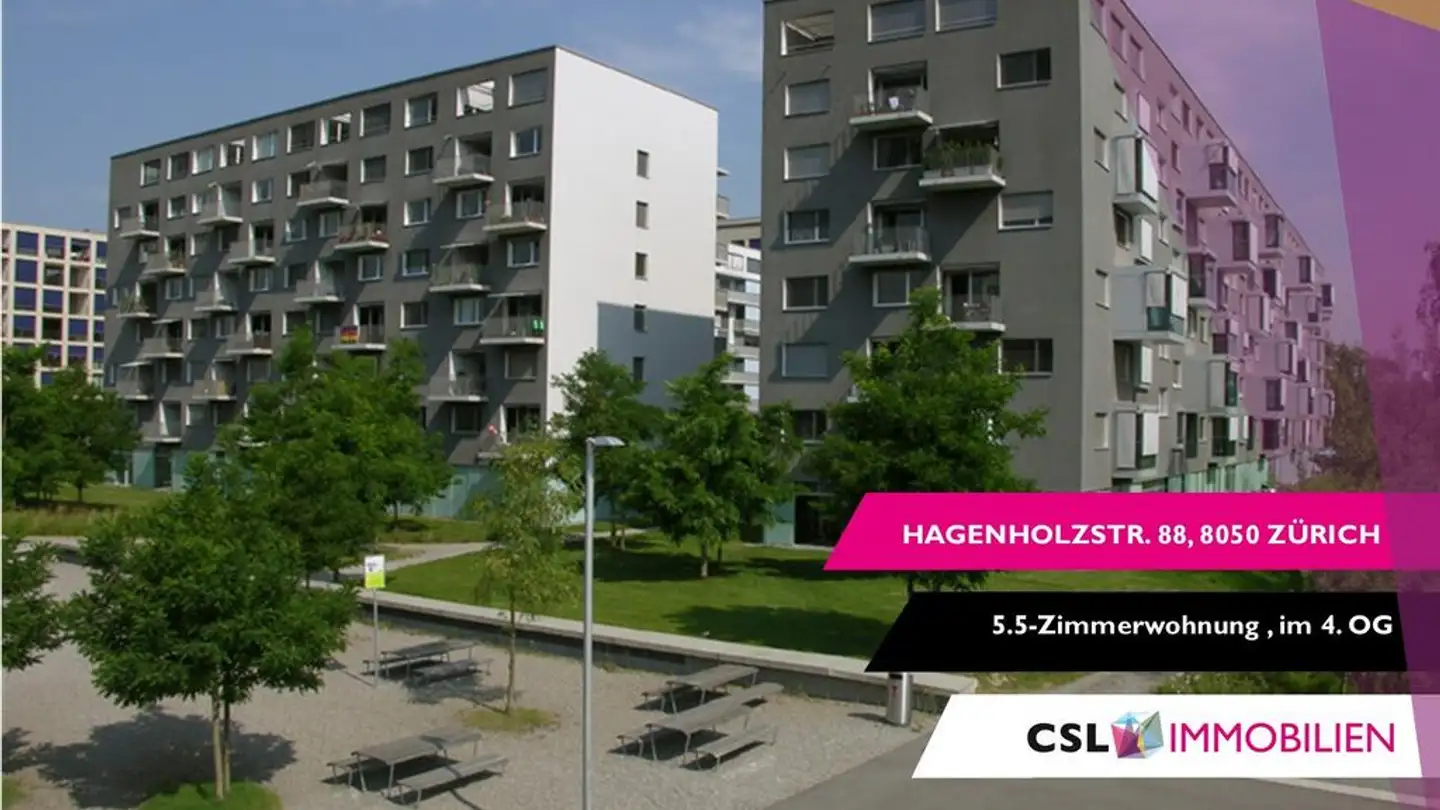 Appartement à louer - Hagenholzstrasse 88, 8050 Zürich