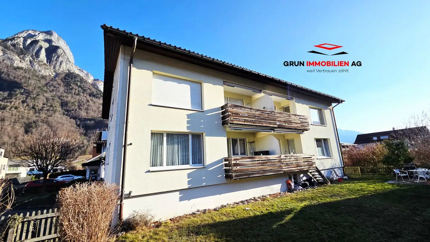 Dachgeschosswohnung mieten - Valenistrasse 4, 8887 Mels