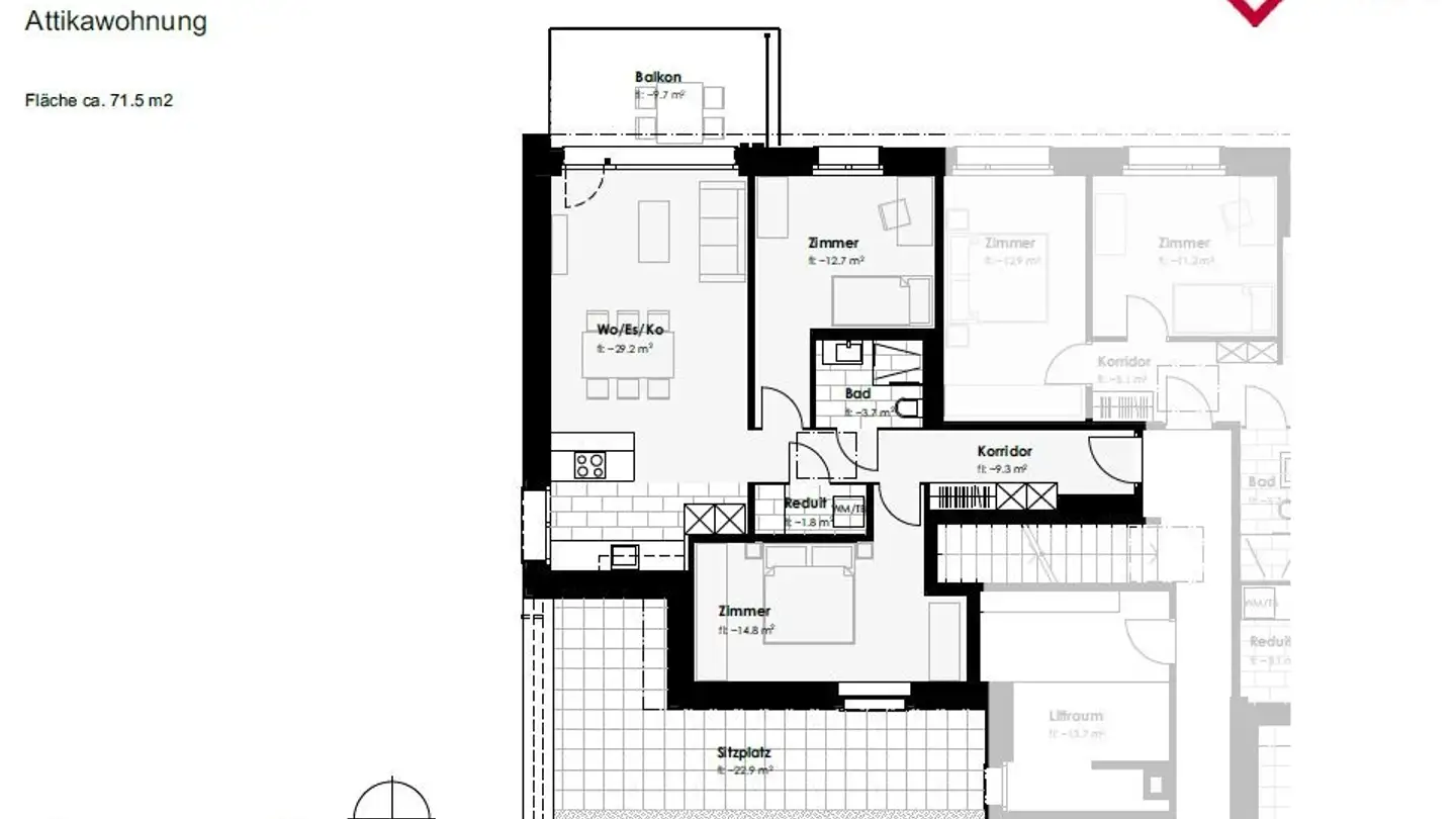 Appartement à louer - St. Gallerstrasse 53, 9500 Wil SG - Photo 4