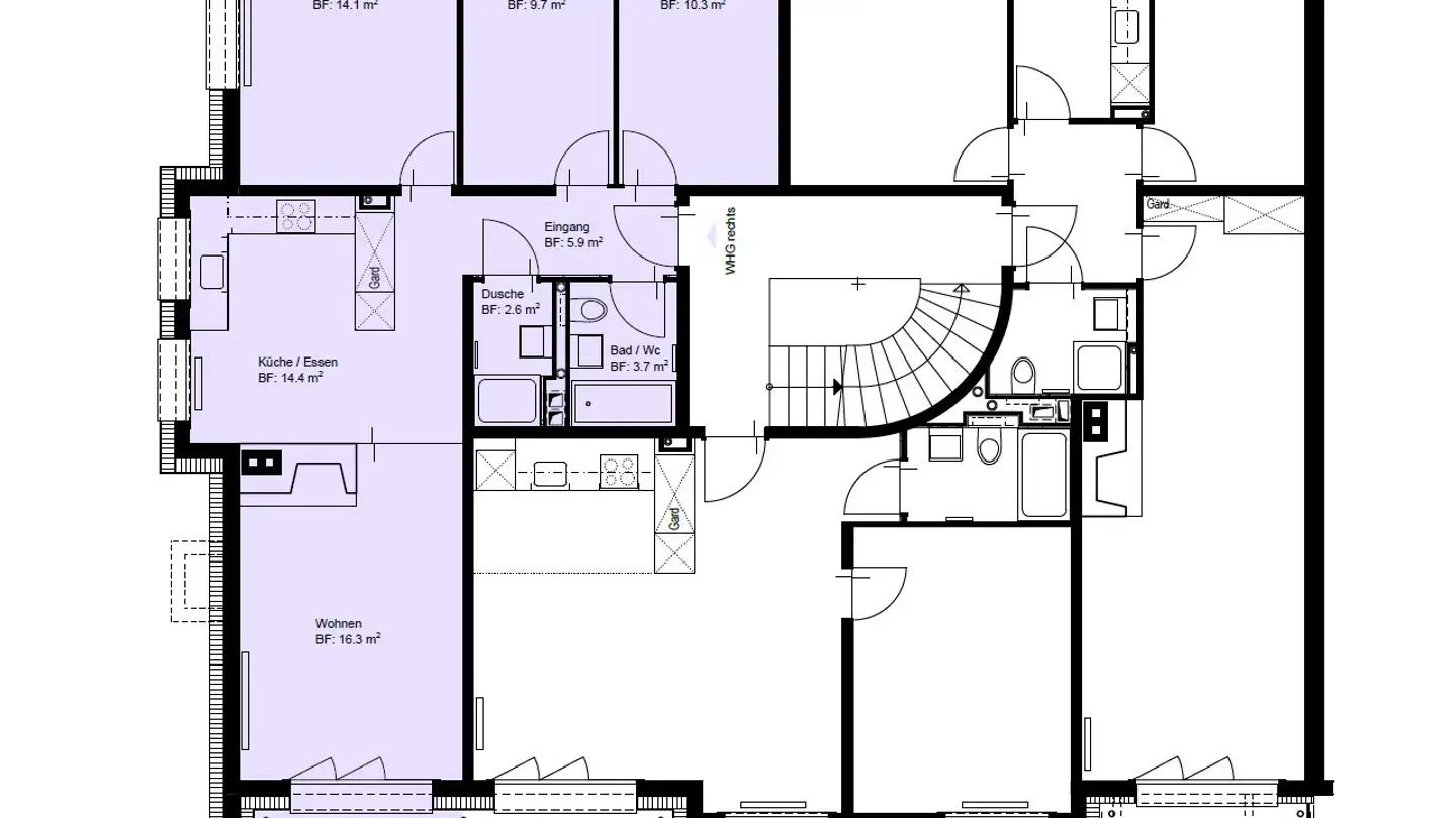 Appartement à louer - Walderstrasse 50, 8340 Hinwil