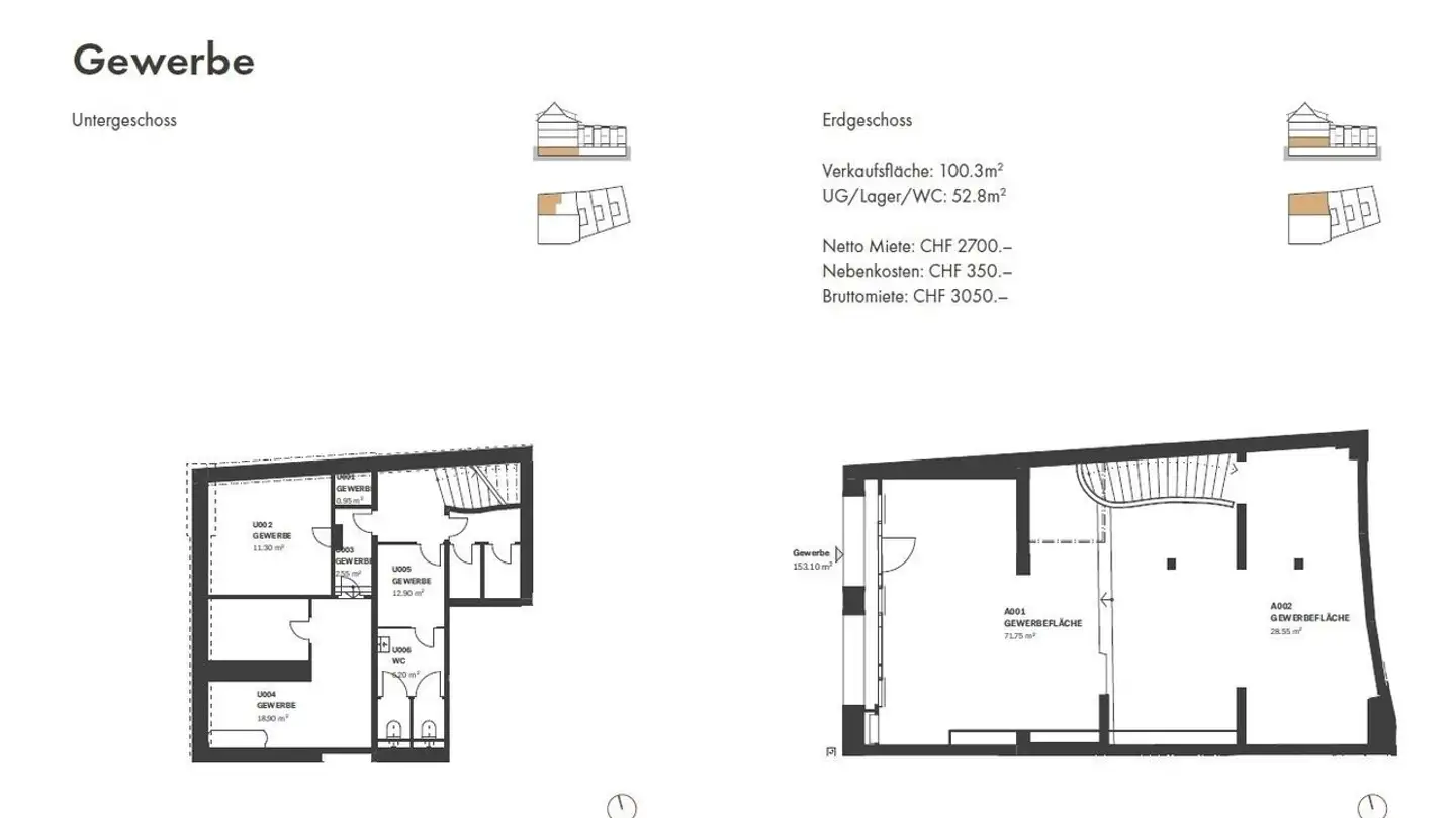 Shop for rent - Baselstrasse 48, 4125 Riehen